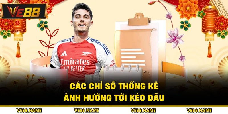 Các chỉ số thống kê ảnh hưởng tới kèo đấu